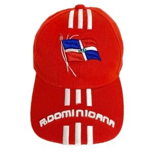 City Hunter USA Republica Dominicana Ball Cap Embroidered Dominican Flag Stripes